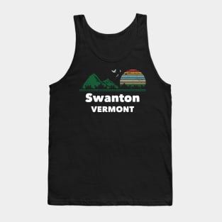 Mountain Sunset Flying Birds Outdoor Swanton Vermont Tank Top